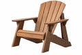 Poltrona da esterno 86 x 82 x 98 cm in legno marrone - stile Adirondack con braccioli